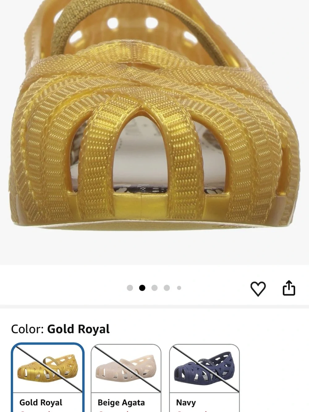 Mini Melissa x Jason Wu Kids Gold Mary Jane Jelly Sandals Size 12